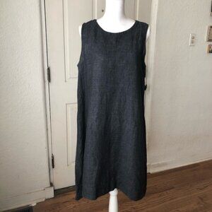 100% Linen High-Low Dress